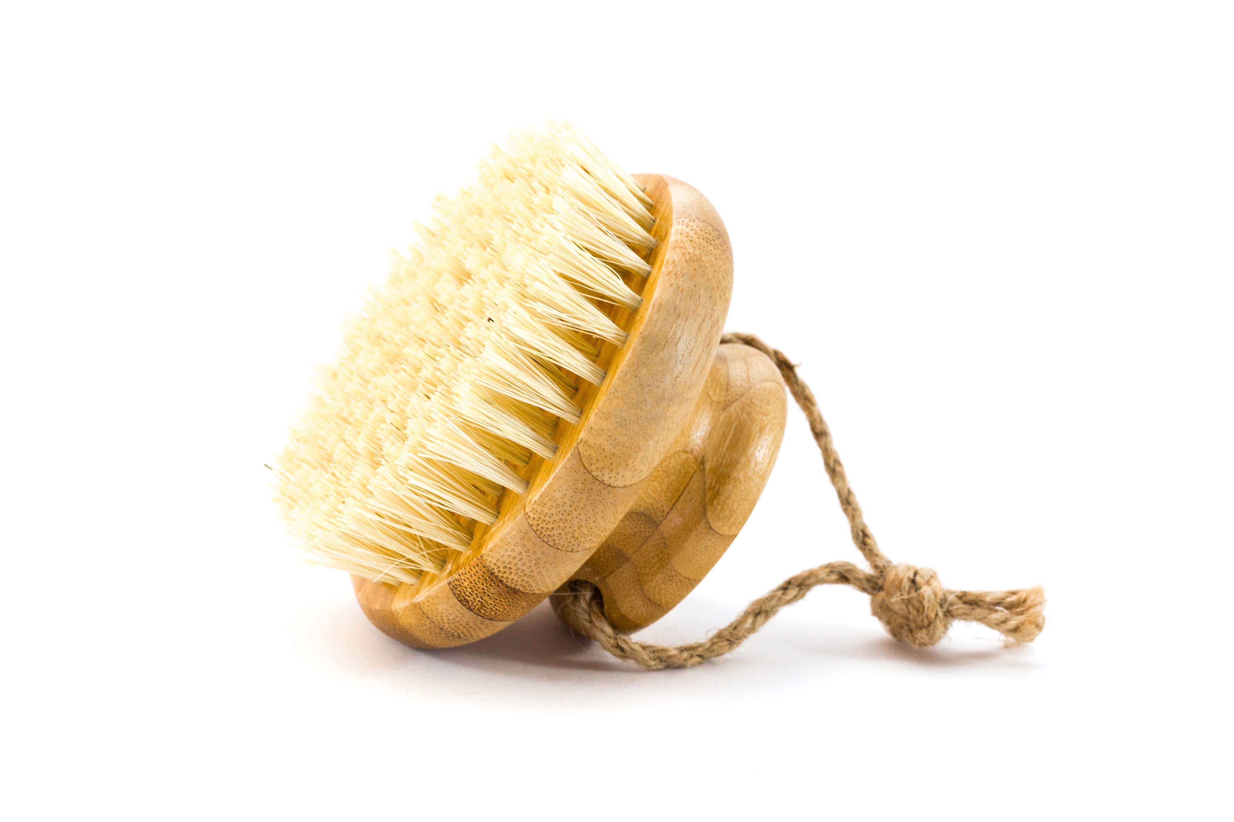 runde Massagebürste mit Kokosborsten